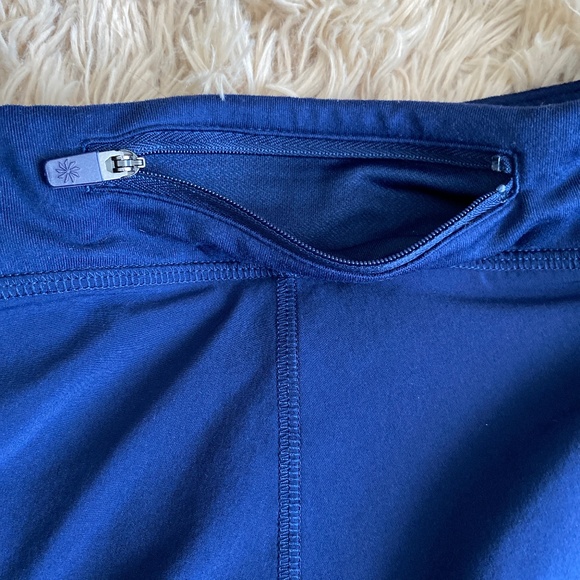 Athleta Kids Girl's Solid Navy Record Breaker 3" Short with Liner & Pockets XL14 - Picture 9 of 11